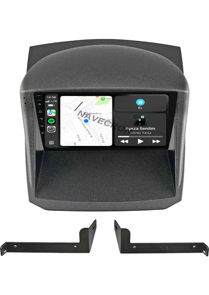 Ford Fıesta 2009-17 9" Uyumlu Android Multimedia Gerçek 4/64 Kablosuz Carplay Geri Görüş Kameralı
