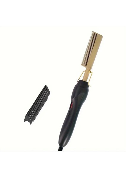 Saç Düzleştirici Tarak Islak ve Kuru Saç Düzleştirici Kıvırma Demir Ev Elektrikli Tarak 3in1 Düz Kıvırma Tarak Eu Fiş (Yurt Dışından)