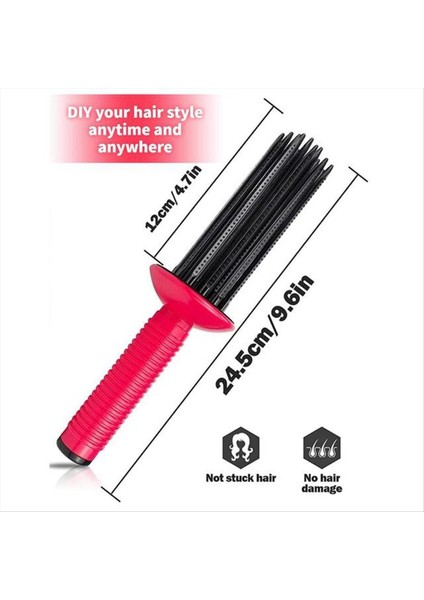 Sıcak Hava Kıvırıcı Tarak Sıcak Hava Şekillendirme Fırçası Saç Kıvırma Rulo Tarak Havacılığı Tarağı Saç Şekillendirme Rulo Kıvırma Fırçası (Yurt Dışından) fırsatları