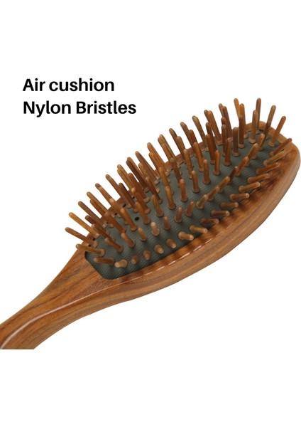 Sandal Ağacı Saç Fırçası Ahşap Doğal El Yapımı Bozulma Masaj Saç Tarağı ile Kutusu (Yurt Dışından) modelleri