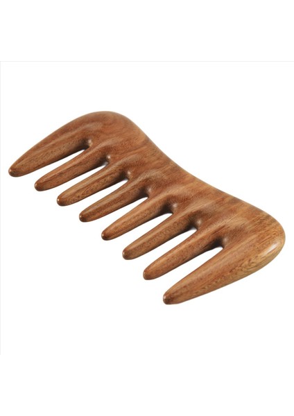 Geniş Diş Saç Tarak - Kıvırcık Saçlar Için Doğal Ahşap Tarak - Statik Sandal Ağaç Saç Yok Çıkış Için Ahşap Tarak (Yurt Dışından) fiyatları
