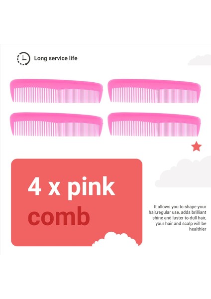 12 Adet Renkli Saç Tarakları Çocuklar Için Set Kadınlar Erkekler Renkli Plastik Ince Giyinme Tarağı (Pembe, Sarı, Mavi) (Yurt Dışından) indirimleri