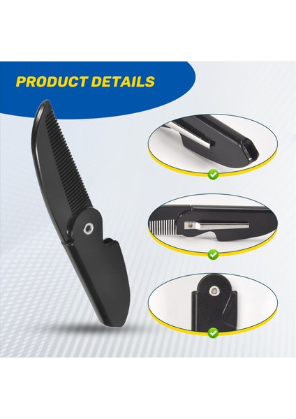 1 Pcs Erkek Kadınlar Güzellik El Yapımı Katlanır Cep Klipsi Saç Bıyık Sakal Tarak Taşınabilir Stil Araçları Tarak (Yurt Dışından) indirimleri