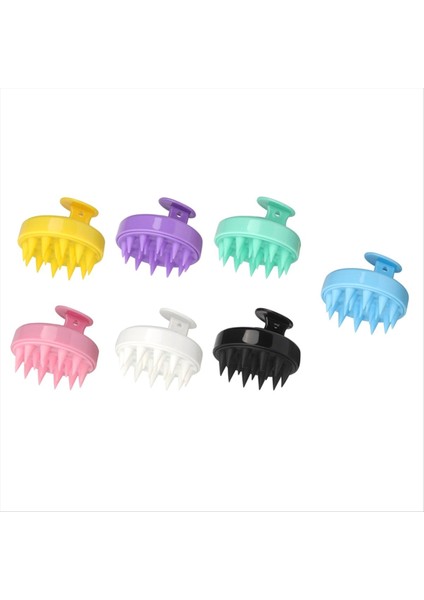 Silikon Şampuan Fırçası Kafa Kafa Masajı Tombul Saç Yıkama Kombin (Yurt Dışından)