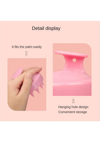 Silikon Şampuan Fırçası Kafa Kafa Masajı Tombul Saç Yıkama Kombin (Yurt Dışından) modelleri