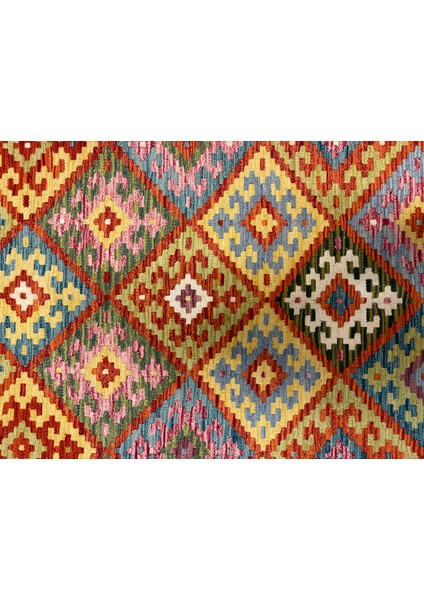 El Dokuma Afgan Kilim Yün Kök Boya indirimleri