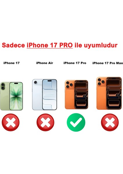iPhone 17 Pro Uyumlu Sararmaz Şeffaf Magsafe Kılıf Kamera Koruma Çıkıntılı Sert Ince Pc Mika fiyatları