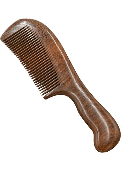 Sandal Ağacı Geniş Diş Tarağı Kıvırcık Saç Portatif Kaba Diş Ahşap Tarak Saç Masaj Aracı Ince (Yurt Dışından)