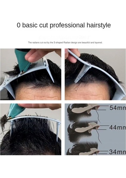 1set Konumlandırma Tarak Berber Saç Kesim Tarak Salon Kuaför Klipsli Kavisli Tarak Erkekler Saç Şekillendirme Aracı, Beyaz (Yurt Dışından) modelleri