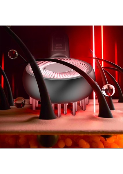 Elektrikli Masaj Tarağı, Titreşim Saç Masajı Kafa Derisi Fırçası, Saç Büyümesini Teşvik Et Çok Fonksiyonlu Kırmızı Işık Beslemiş Kafa Derisi (Yurt Dışından) fırsatları