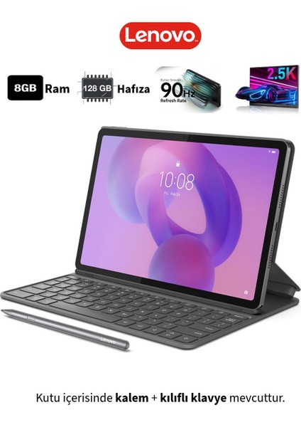 2.5k 2560 x 1600 Piksel IPS Ekran 8gb Ram 128GB Hafıza Tablet+Kalem+Klavyeli Kılıf