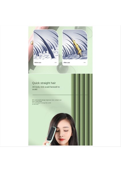Elektrik Saç Düzleştirici Fırçası Sıcak Tombul Çok Fonksiyonlu Isıtma Koşma Negatif Iyon Anti Haşlama Stil Araç-D Eu Fiş (Yurt Dışından) indirimleri