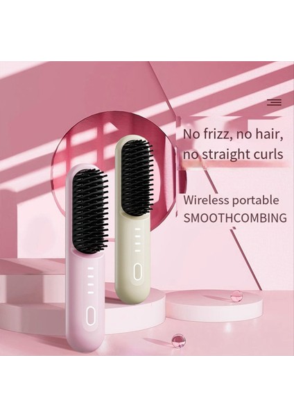 Kablosuz Tembel Düz Saç Tarağı Negatif Iyon Saç Bakımı Taşınabilir Char Tarağı Zarar Görmeden Saç Modelleme Tarağı B (Yurt Dışından) modelleri