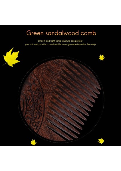 Unisex Sandal Ağacı Tarağı Kadın Erkekler Ev Seyahat Ahşap Anti-Statik Ince Diş Tarama Ahşap Kollar Saç Tarağı (Yurt Dışından) indirimleri