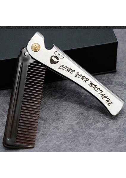 1 Adet Kahverengi Erkek Katlanır Cep Tarağı Pp Dişler Bozulma Saç Sakal Tarak Kolu Katlanabilir Tarama Yüz Bıyık Tarağı (Yurt Dışından) indirimleri