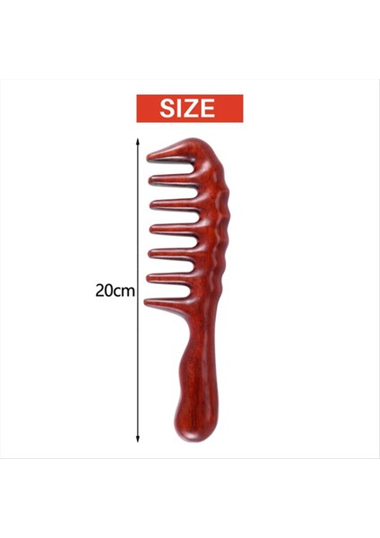 Kıvırcık Saçlar Için Süzülme Için Saç Tarağı, Statik Doğal Ahşap Sandal Ağacı Tarağı Yok (Yurt Dışından) indirimleri