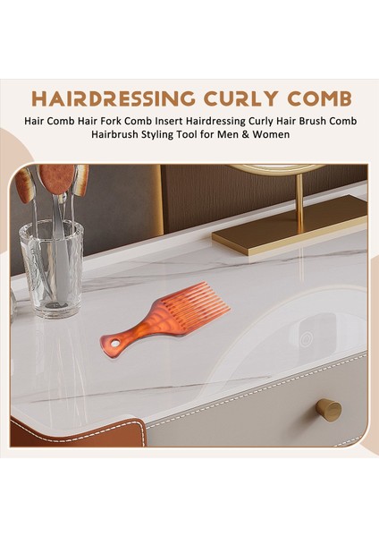 Saç Tarak Çatal Tarak Ekleme Kuaförlük Kıvırcık Saç Fırçası Tarak Saç Fırçası Şekillendirme Aracı Erkek ve Kadın (Yurt Dışından) fırsatları