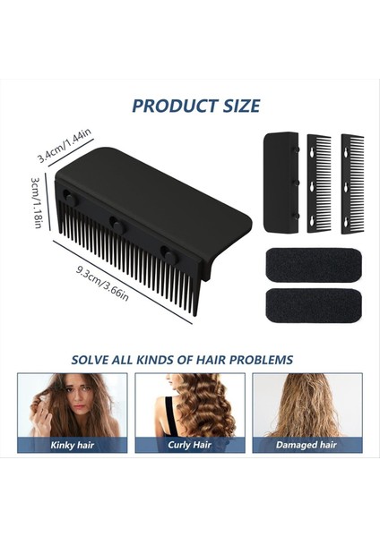 Düz Demir Tarak Eki Klibi, Düz Demir Için Kavrama Tarağı, Düz Demir Saç Düzleştirici Tarak, Düz Demir Siyah Için (Yurt Dışından) fiyatları