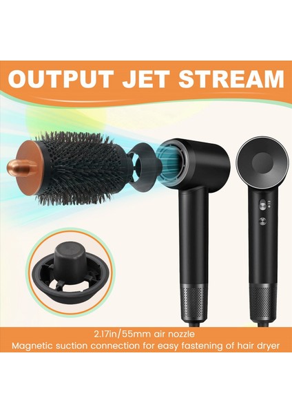 55MM Laifen Saç Kurutucu Rüzgar Kaput Aksesuarları Silindir Tarak Hava Meme Aksesuarları Altın (Yurt Dışından) indirimleri