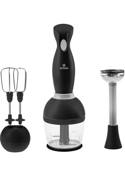 Emsan Profoodmix 3'lü Blender Set Black 1000W fırsatları