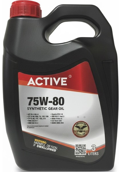 Gear Oıl 75W80 - 3 Lt