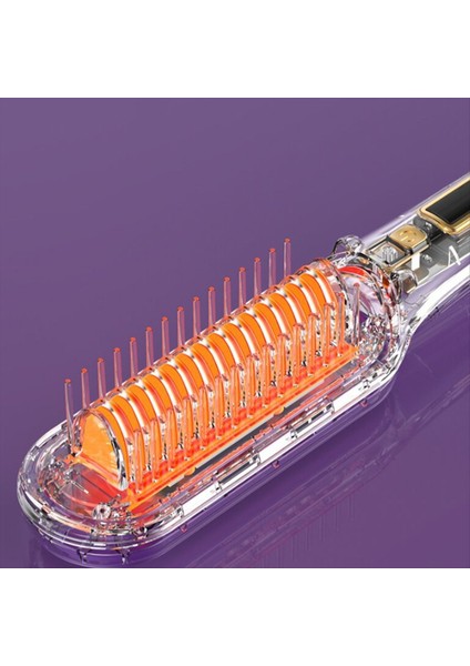 2 Arada 1 Elektrikli Profesyonel Saç Düzleştirici Fırça Kıvrık Tarak LCD Ekran Saç Kıvırma Aracı Eu Fişi (Yurt Dışından) modelleri