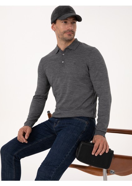 Erkek Füme Regular Fit Basic Kazak 50318855-VR058 modelleri