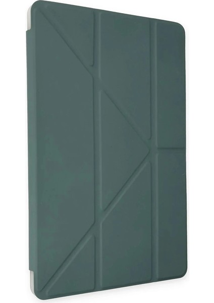 Samsung Galaxy P610 Tab S6 Lite 10.4 Kılıf Kalemlikli Mars Tablet Kılıfı - Koyu Yeşil fırsatları