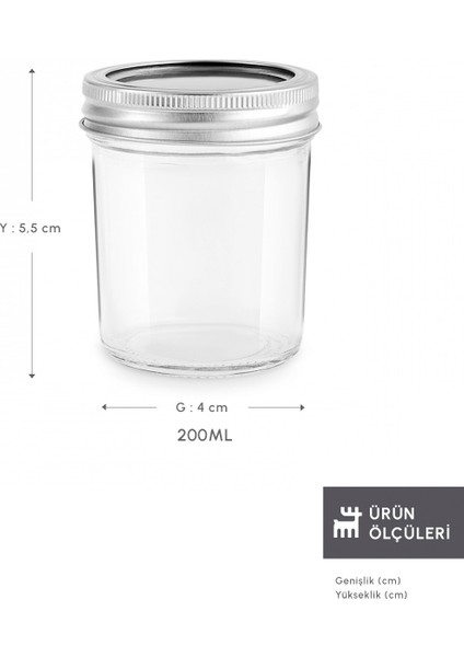 x Refika Boyunsuz Kavanoz 200 Ml