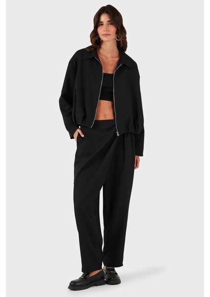 Via Dante Regular Fit Gömlek Yaka Fermuarlı Ceket Bayan Ceket 268755688 fiyatları