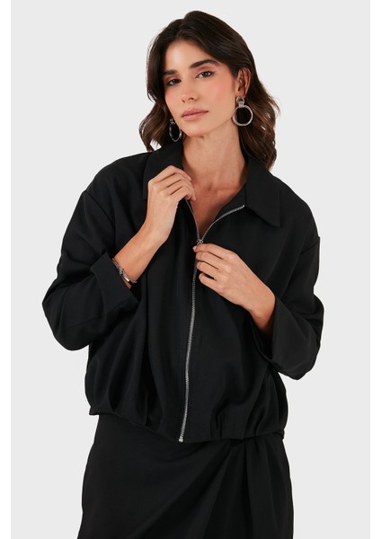 Via Dante Regular Fit Gömlek Yaka Fermuarlı Ceket Bayan Ceket 268755688 indirimleri