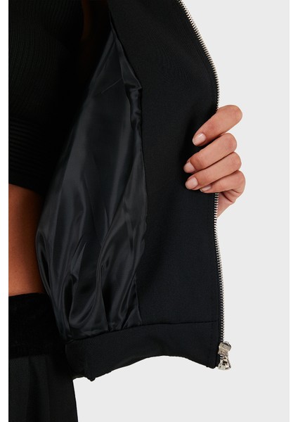 Via Dante Regular Fit Gömlek Yaka Fermuarlı Ceket Bayan Ceket 268755688