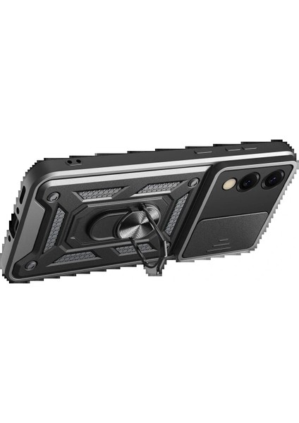 Samsung Galaxy S25 Edge Pars Lens Yüzüklü Silikon - Siyah fiyatları