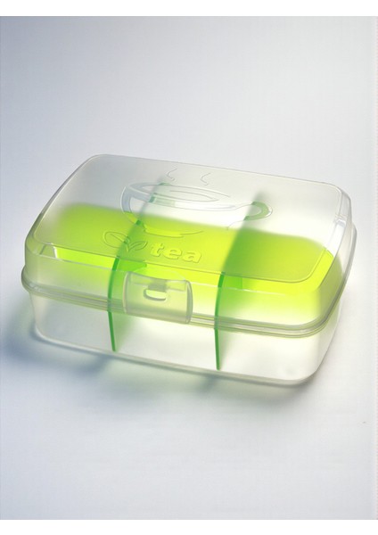 Poşet Çay Saklama Kutusu - Çok Amaçlı Portatif 6 Bölmeli - Yüksek Kaliteli Plastik 5 Pp - Bpa Free modelleri