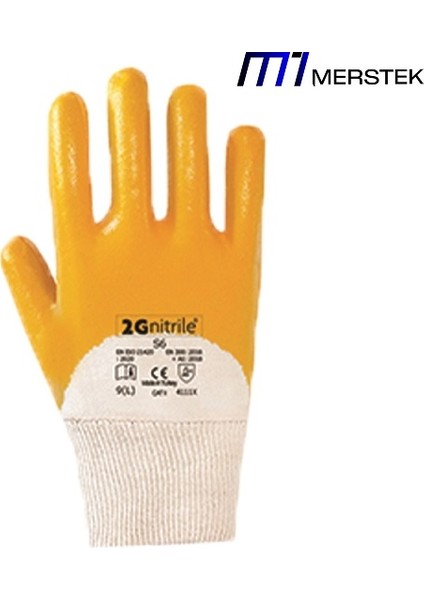 Sarı Nitril Eldiven - 10 Numara
