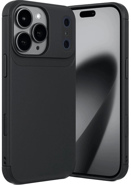 Apple iPhone 17 Pro Max Auto Focus Karbon Kapak - Siyah modelleri