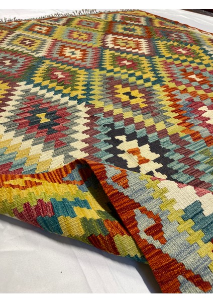 El Dokuma Afgan Kilim Yün Kök Boya indirimleri