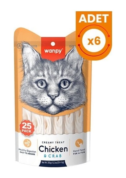 Tavuklu ve Yengeçli Sıvı Kedi Ödülü 14 Gr 25 Adet modelleri