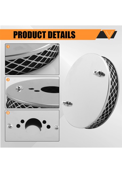 1 Adet Araba Krom Gözleme Hava Akışlı Hava Filtresi Tüm 1 Inç Su Hs4 Karbüratörler 14X3CM (Yurt Dışından) indirimleri
