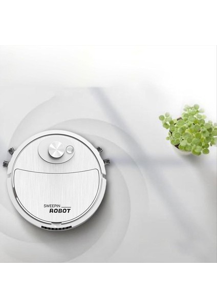 Mini Temizlik Robotu Otomatik Vakumlu Ultra Ince Sessiz Sert Zemin Makinesi, Beyaz (Yurt Dışından) fiyatları