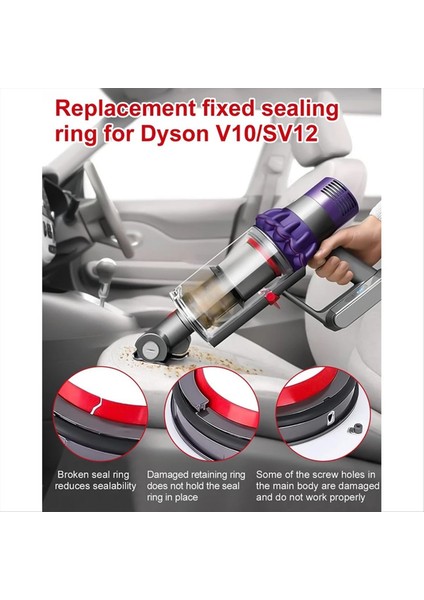 V10 SV12 Elektrikli Süpürge Tamir Parçası Aksesuarları Için Toz Haznesi Üst Sabit Sızdırmazlık Halkası (Yurt Dışından) fiyatları