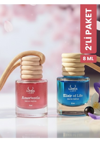Amortentia & Elexir Of Life Askılı Araç Kokusu 8ml | 2 Li Paket