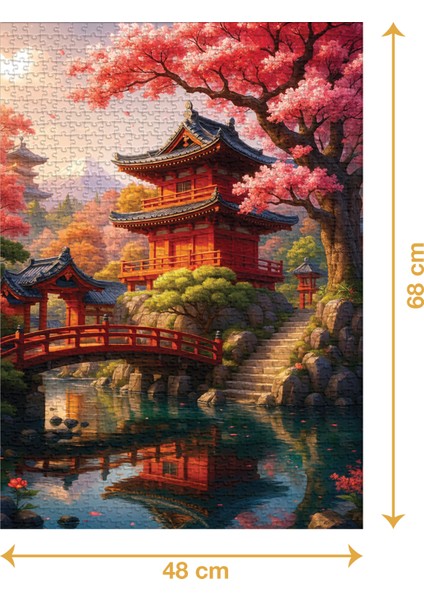 Japon Evi - 1000 Parçalı Puzzle - 48 x 68 cm fiyatları