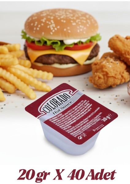 Hot Chili Sos Küvet 20 gr 40 Adet