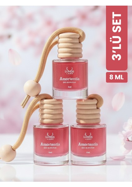 Amortentia Askılı Araç Kokusu 8ml – 3'lü Set
