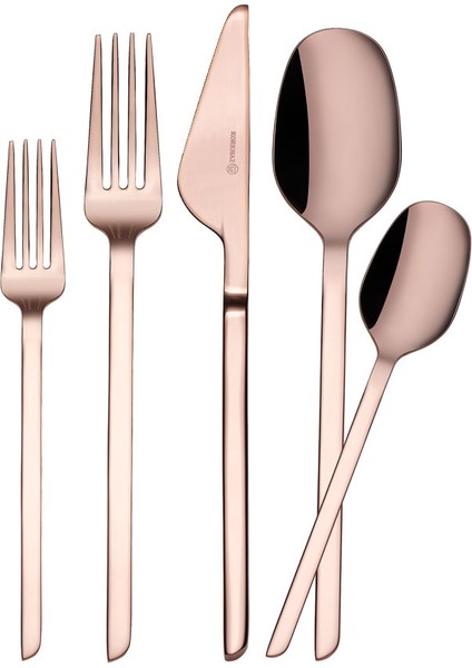 Flata 30 Parça Rosagold Çatal Kaşık Bıçak Seti A2206-2