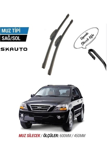 Kia Sorento Ön Cam Muz Silecek Takımı (2002-2009)