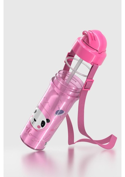 Migo Panda Desenli 300 ml Askılı Pipetli Pp Bebek Suluk 912013 Pembe fiyatları
