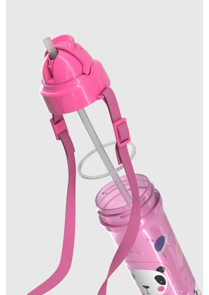 Migo Panda Desenli 300 ml Askılı Pipetli Pp Bebek Suluk 912013 Pembe modelleri