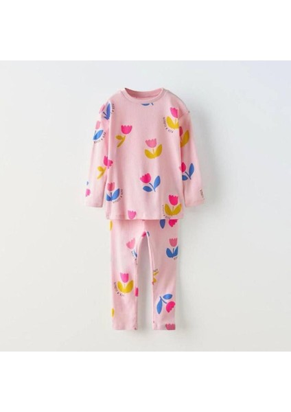 Pijama Takımı Çiçek Desen